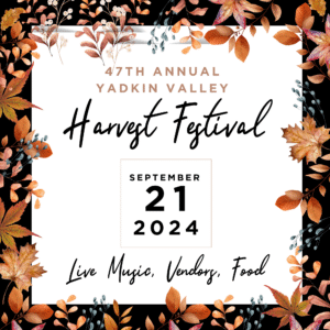 47th Annual Yadkin Valley Harvest Festival - Saturday, September 21 @ 10am-3pm